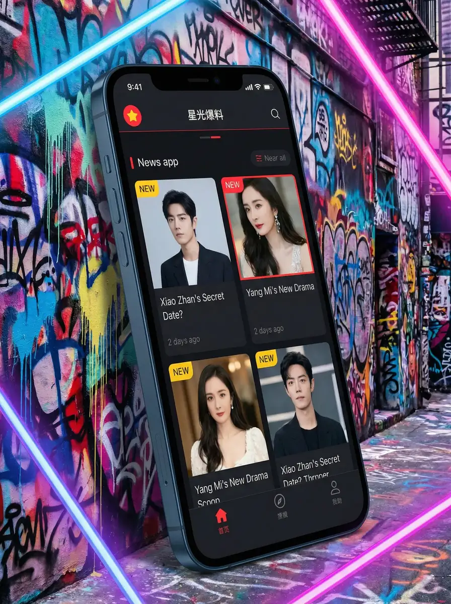 荔枝台 APP界面展示 - 掌上吃瓜神器